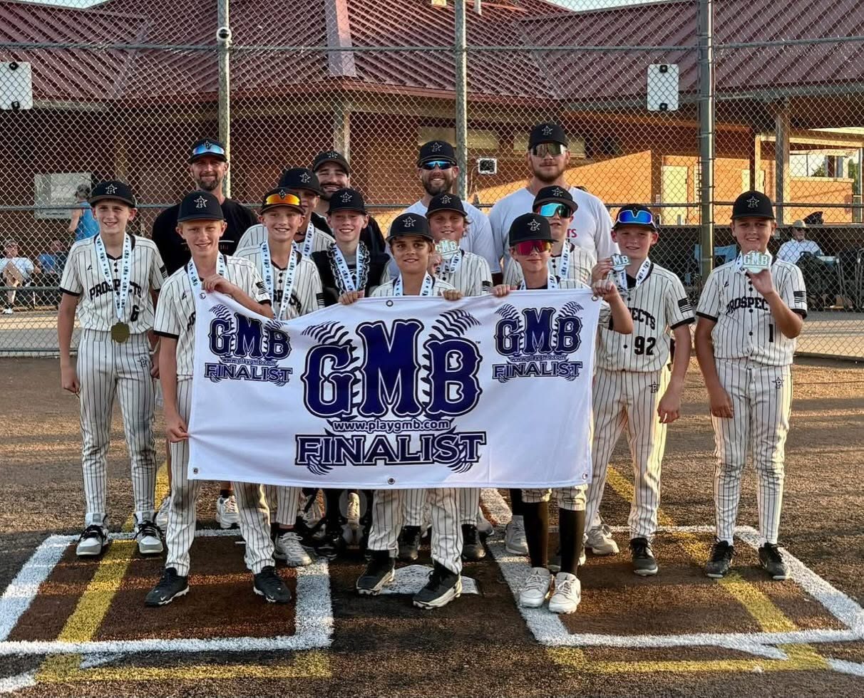 Southside Prospects team with a tournament finalist banner
